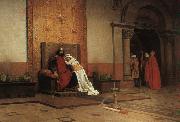 Jean-Paul Laurens The Excommunication of Robert the Pious oil painting on canvas